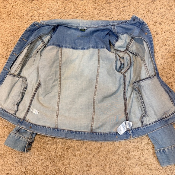 Eddie Bauer Stretch Jean Jacket Women's L - Picture 6 of 7